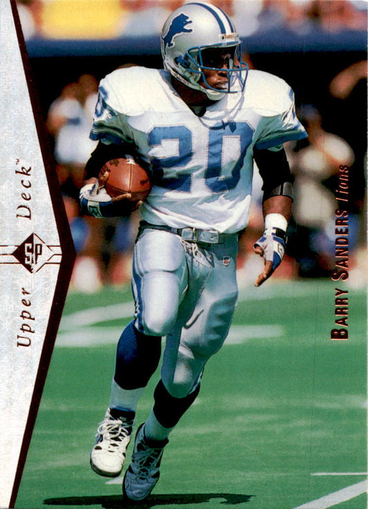 1995 SP #50 Barry Sanders Detroit Lions.