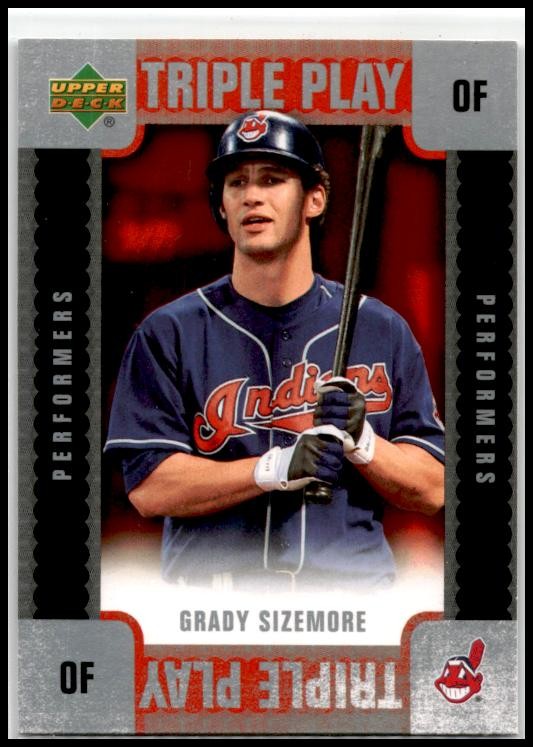 2007 Upper Deck Triple Play Performers #TP-GS Grady Sizemore Cleveland Indians