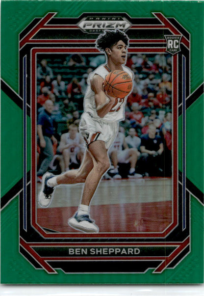 2023 Panini Prizm Draft Picks Green #34 Ben Sheppard Belmont Bruins