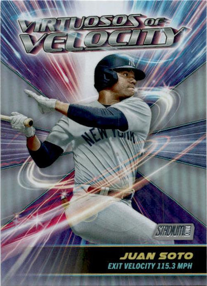 2024 Stadium Club Virtuosos of Velocity #VV-15 Juan Soto New York Yankees