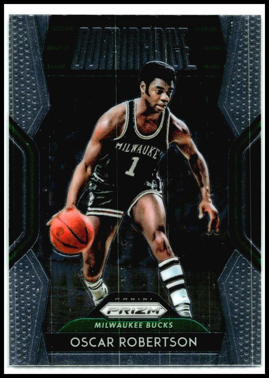 2018-19 Panini Prizm Dominance #5 Oscar Robertson Milwaukee Bucks