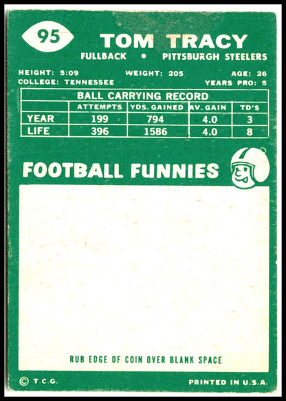 1960 Topps #95 Tom Tracy Pittsburgh Steelers