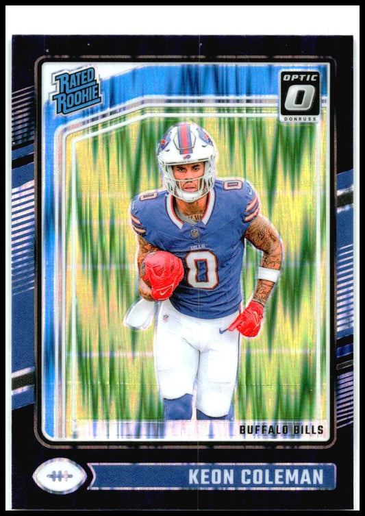 2024 Donruss Optic Purple Shock #263 Keon Coleman Buffalo Bills