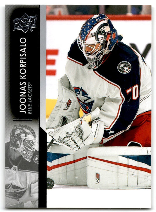 2021-22 Upper Deck Joonas Korpisalo Columbus Blue Jackets #304