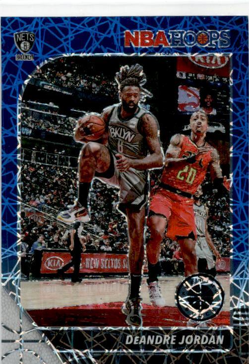 2019-20 Hoops Premium Stock Blue Velocity #122 DeAndre Jordan Brooklyn Nets