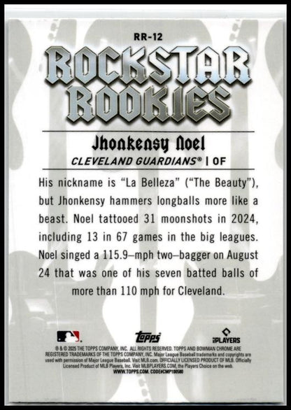 2025 Bowman Rockstar Rookies #RR-12 Jhonkensy Noel Guardians