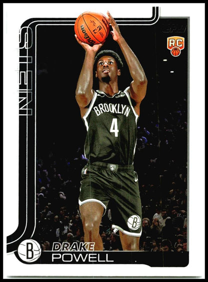 2025-26 Topps #222 Drake Powell Rookie Brooklyn Nets