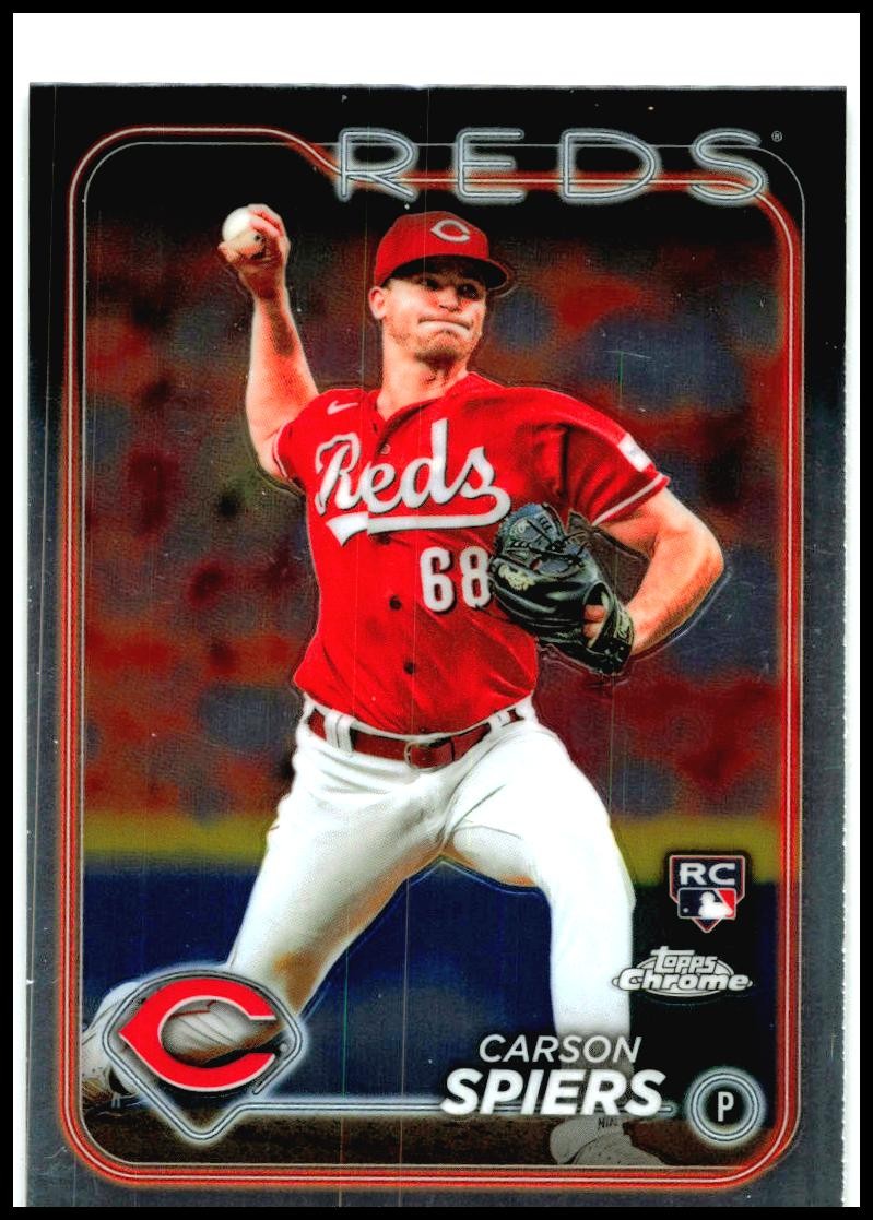 2024 Topps Chrome #167 Carson Spiers Rookie Cincinnati Reds