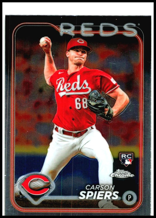 2024 Topps Chrome #167 Carson Spiers Rookie Cincinnati Reds