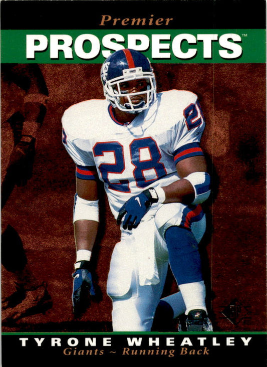 1995 SP #19 Tyrone Wheatley Rookie New York Giants