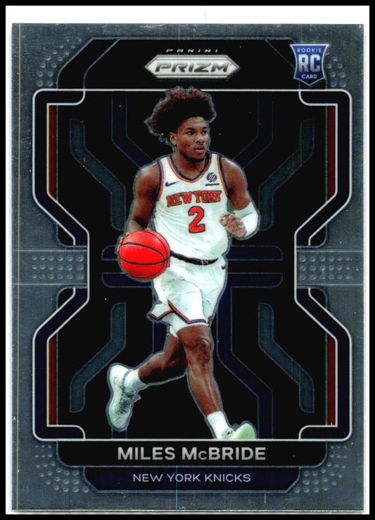 2021-22 Panini Prizm #283 Miles McBride Rookie New York Knicks