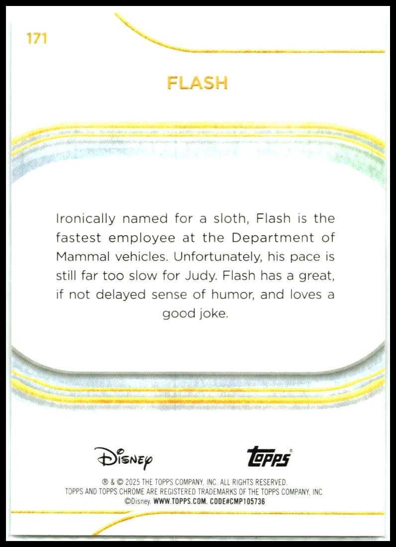 2025 Topps Chrome Disney #171 Flash