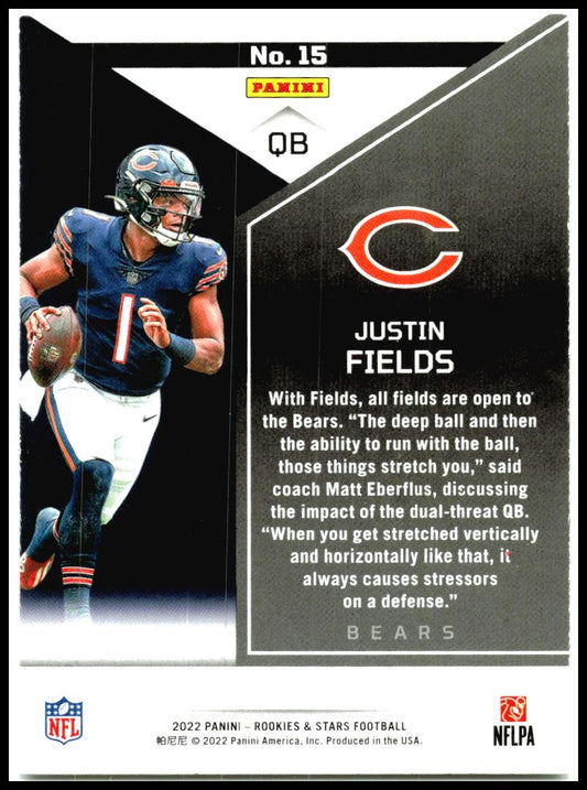 2022 Panini Rookies & Stars #15 Justin Fields Chicago Bears
