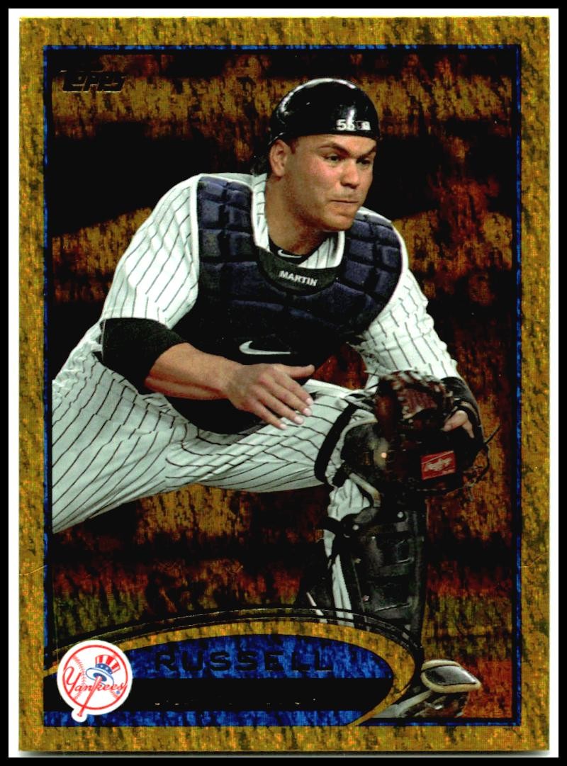 2012 Topps Gold Sparkle #237 Russell Martin New York Yankees