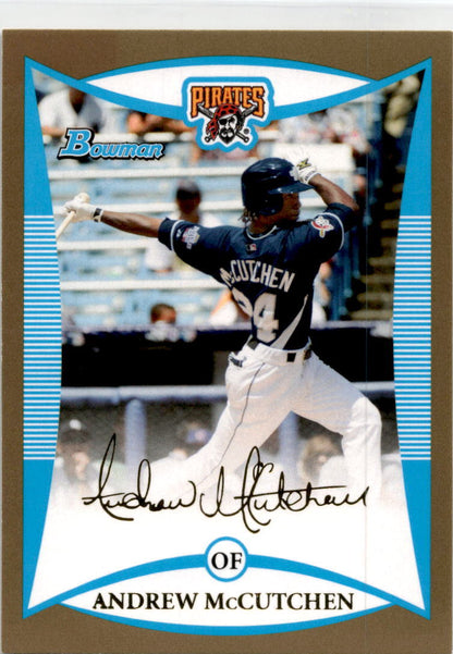 2008 Bowman Gold #BDPP69 Andrew McCutchen Pittsburgh Pirates