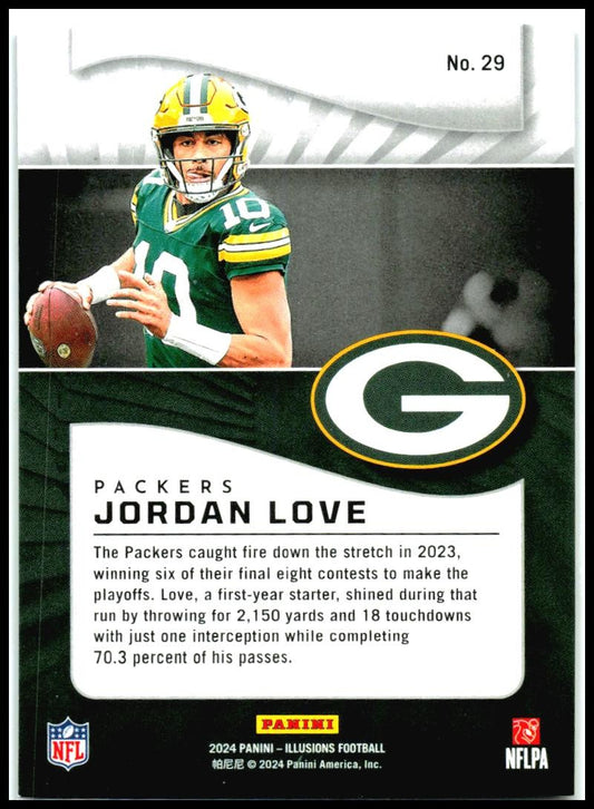 2024 Panini Illusions Retail #29 Jordan Love Green Bay Packers