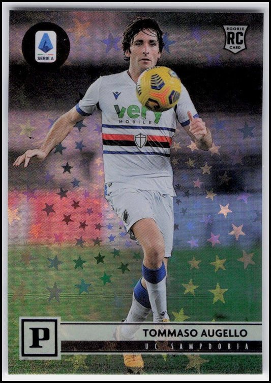 2020-21 Panini Chronicles #27 Tommaso Augello Panini Serie A Purple Astro