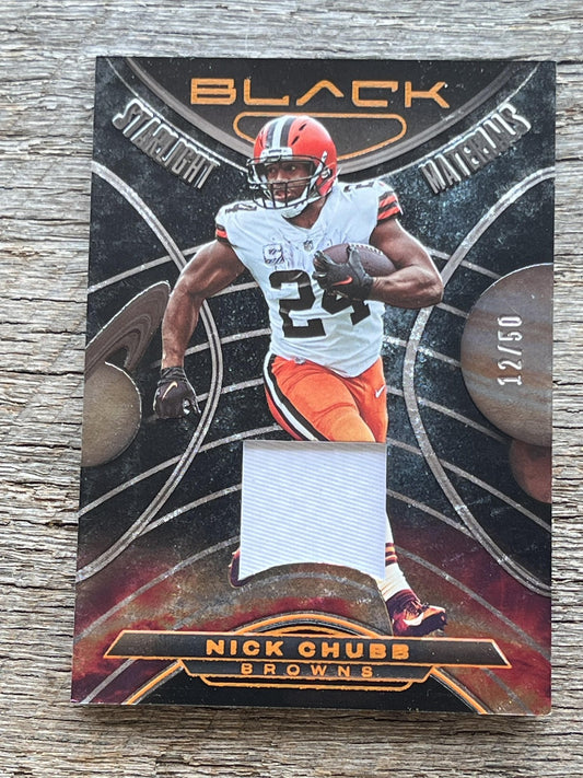2023 Black Starlight Material #SM-NC Nick Chubb  /50 Browns
