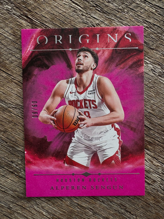 2024-25 Panini Origins #19 Alperen Sengun Pink /50 Houston Rockets