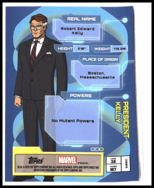 President Kelly #38 2025 Topps Finest X-Men '97