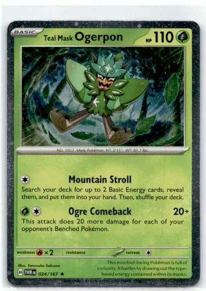 # Teal Mask Ogerpon 024/167 Holo Rare Twilight Masquerade