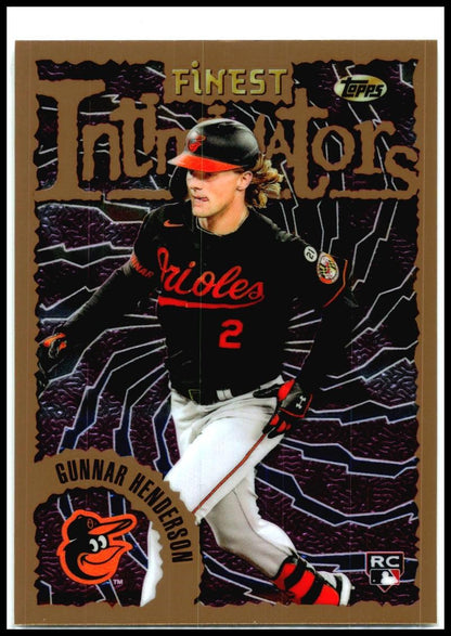 2023 Finest Flashbacks #8 Gunnar Henderson Rookie Baltimore Orioles