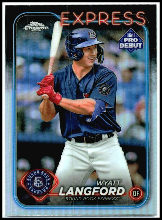 2024 Topps Pro Debut Chrome #PDC-95 Wyatt Langford Round Rock Express