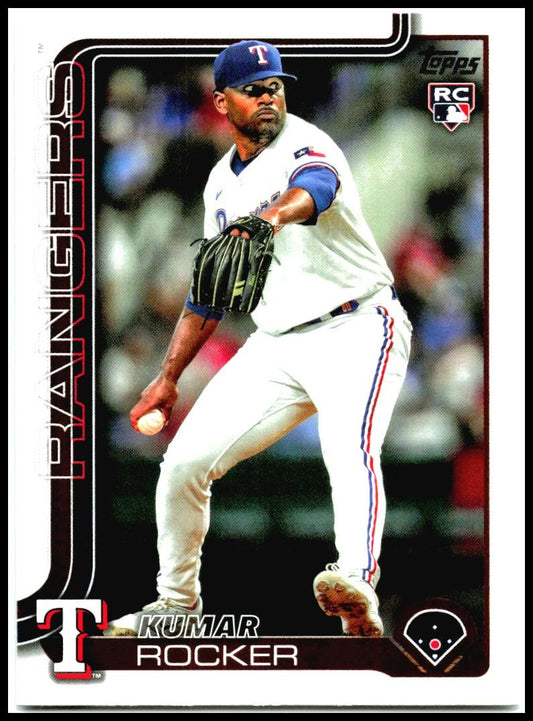 2025 Topps #408 Kumar Rocker Rookie Texas Rangers