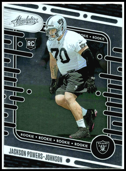 2024 Panini Absolute #144 Jackson Powers-Johnson Las Vegas Raiders