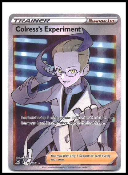 Colress's Experiment (Full Art) #190/196 SWSH11: Lost Origin Ultra Rare