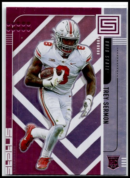 2021 Panini Chronicles Draft Picks Pink #155 Trey Sermon Ohio State Buckeyes