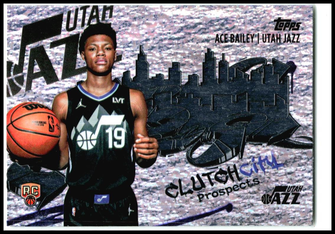 2025-26 Topps Clutch City Prospects Holo Foil #CC-5 Ace Bailey Utah Jazz
