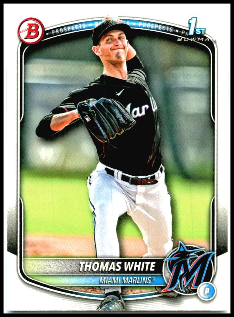 2025 Bowman Prospects #BP-69 Thomas White Miami Marlins