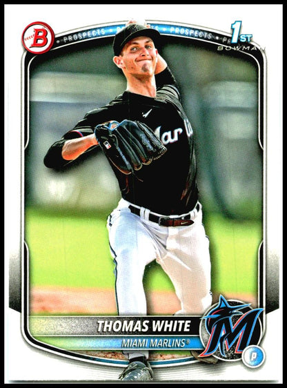2025 Bowman Prospects #BP-69 Thomas White Miami Marlins