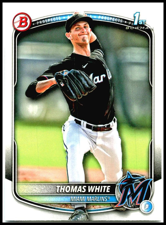 2025 Bowman Prospects #BP-69 Thomas White Miami Marlins