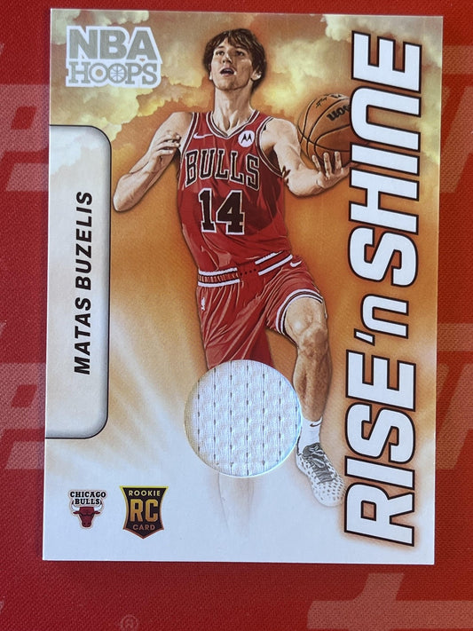 2024-25 Hoops Rise N Shine Memorabilia #RSM-MBB Matas Buzelis Chicago Bulls