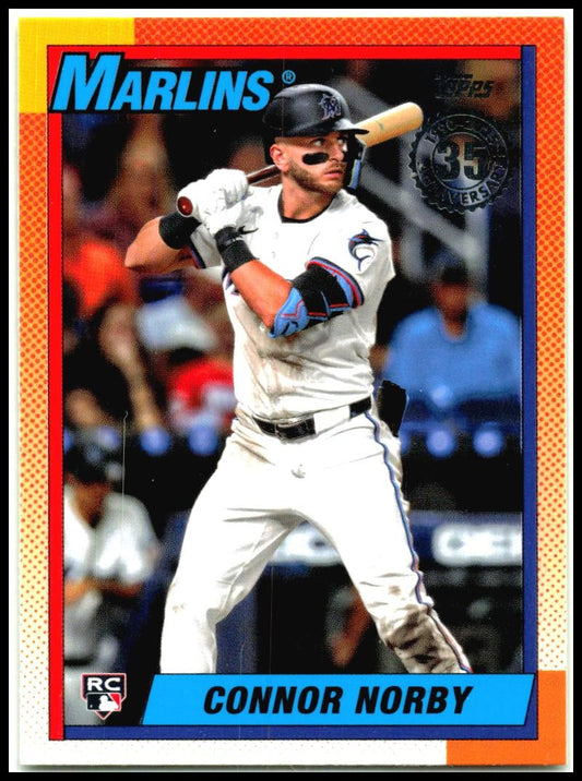 2025 Topps 1990 Topps 35th Anniversary #T90-33 Connor Norby Miami Marlins