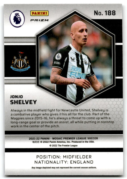 2021 Panini Mosaic Premier League Jonjo Shelvey Newcastle United #188 Parallel