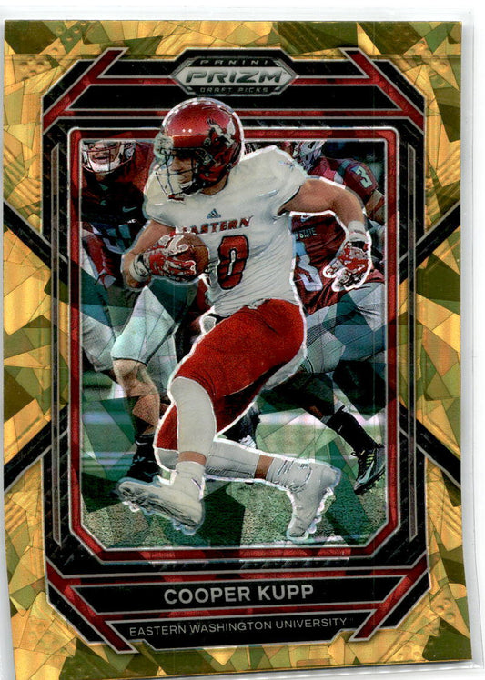 2023 Panini Prizm Draft Picks Prizms Gold Ice #19 Cooper Kupp Los Angeles Rams