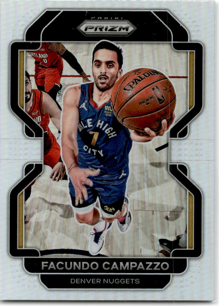 2021-22 Panini Prizm Silver #54 Facundo Campazzo Denver Nuggets