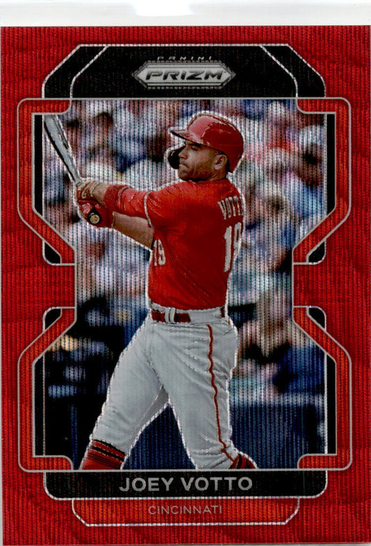 2022 Panini Prizm Red Prizm #268 Joey Votto Cincinnati Reds