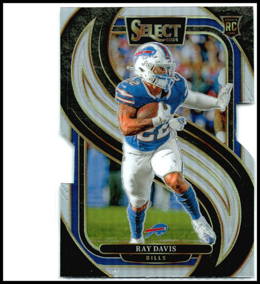 2024 Panini Select Silver Prizm Die Cut #189 Ray Davis Rookie Buffalo Bills