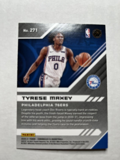 2020-21 Panini Chronicles XR Bronze RC #271 Tyrese Maxey Rookie 76ers