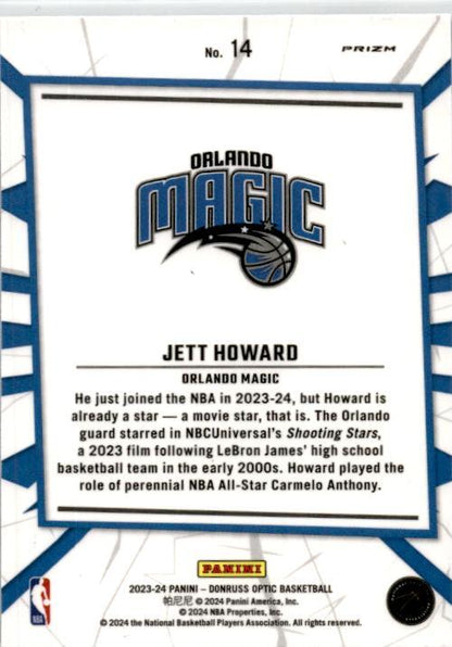2023-24 Donruss Optic My House Purple #14 Jett Howard Orlando Magic