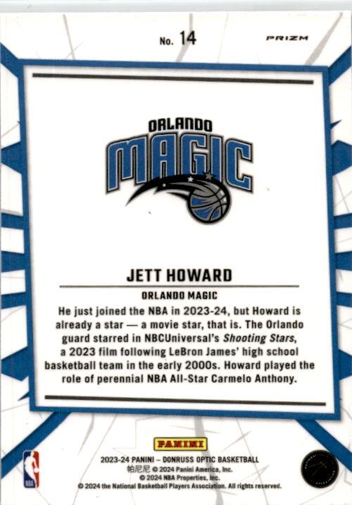 2023-24 Donruss Optic My House Purple #14 Jett Howard Orlando Magic