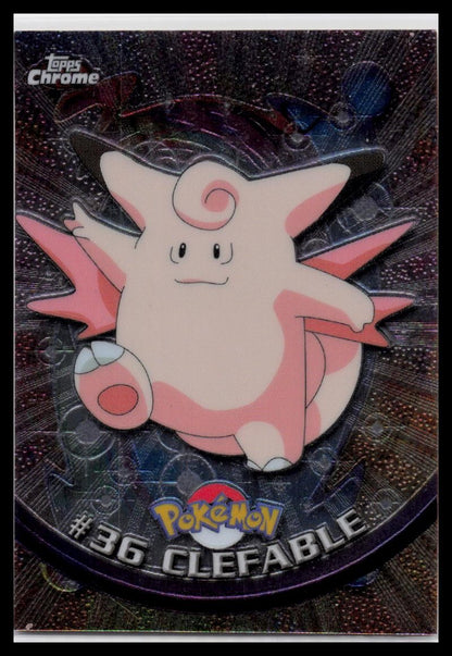 2000 Topps Chrome Pokemon #36 Clefable