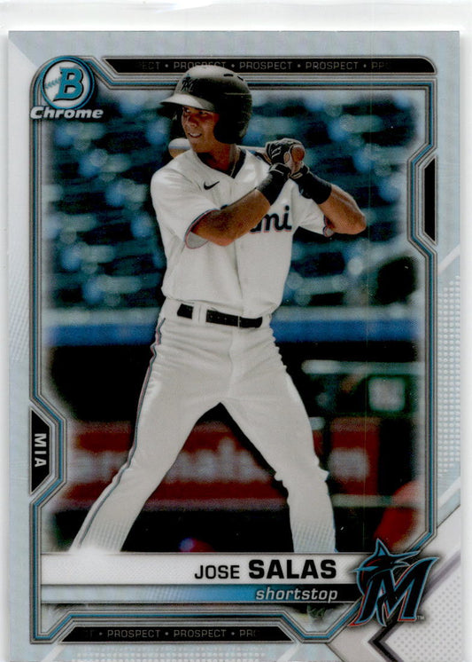 2021 Bowman Draft Refractor #BDC-169 Jose Salas Miami Marlins