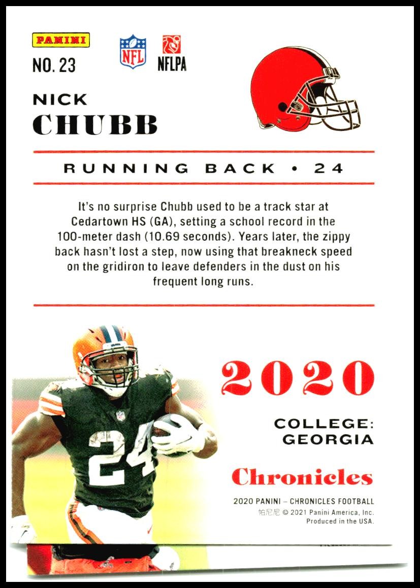 2020 Panini Chronicles #22 Baker Mayfield Cleveland Browns