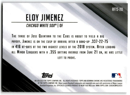 2019 Bowman Chrome Ready for the Show Mega Box Mojo Refractor Eloy Jimenez