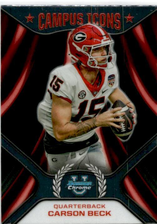 2024 Bowman University Chrome Campus Icons #CI-1 Carson Beck Georgia Bulldogs